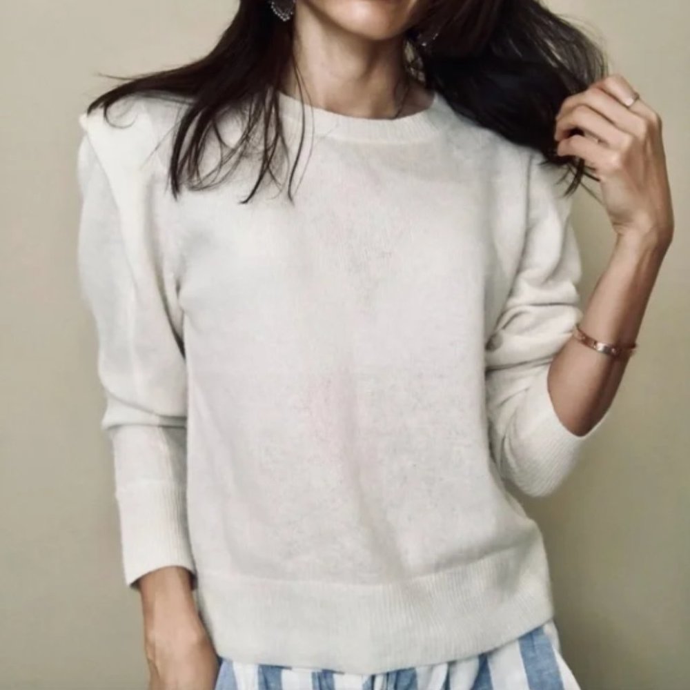 House of Harlow 1960 Ivory 100% Cashmere Sweater NWT $228 S